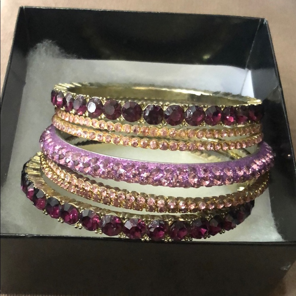Purple Bangle Set